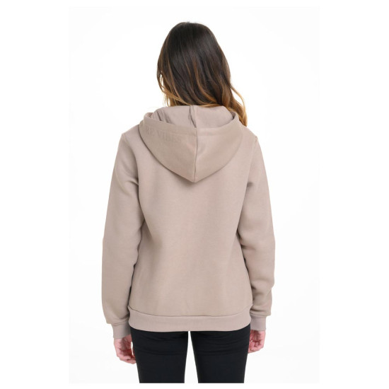 Target Γυναικεία ζακέτα Hood Print Fleece Hoodie ''Vibes''